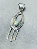 Remarkable Vintage Native American Navajo Royston Turquoise Sterling Silver Pendant-Nativo Arts