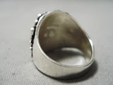 Ring Of Crosses Vintage Native American Navajo Sterling Silver Jewelry-Nativo Arts