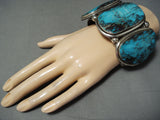 Best Ben Begaye (d.) Vintage Native American Navajo Blue Turquoise Sterling Silver Bracelet-Nativo Arts