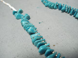 Rare Vintage Native American Navajo Turquoise Tears Of Joy Heishi Necklace Old-Nativo Arts
