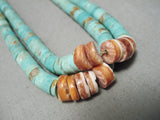 One Of The Best Vintage Native American Navajo Jacla Royston Turquoise Pendant Old-Nativo Arts