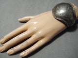 Quality Hand Tooled Vintage Navajo Sterling Silver Native American Bracelet-Nativo Arts