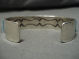 Amazing Vintage Native American Navajo Turquoise Sterling Silver Bracelet-Nativo Arts