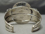Authentic Vintage Native American Navajo Larry Moses Begay Turquoise Sterling Silver Bracelet-Nativo Arts