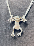 Dangling Frog Vintage Native American Navajo Sterling Silver Necklace Old-Nativo Arts