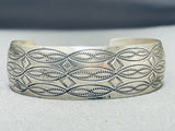 Enchanting Vintage Native American Navajo Sterling Silver Bracelet-Nativo Arts