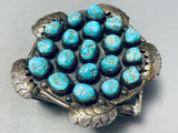Powerful 140 Gram Vintage Native American Navajo Turquoise Sterling Silver Bracelet-Nativo Arts