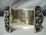 Huge Vintage Navajo/ Mexican Gapseite Sterling Silver Bracelet-Nativo Arts
