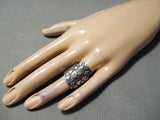 Family Of Crosses Vintage Native American Navajo Sterling Silver Ring-Nativo Arts