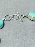 Gorgeous Vintage Native American Navajo 7 Royston Turquoise Sterling Silver Bracelet-Nativo Arts