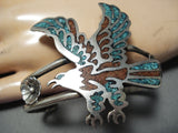 Important Early Vintage Native American Navajo Wil Singer Turquoise Sterling Silver Bracelet-Nativo Arts