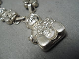 Museum Vintage Native American Navajo Storyteller Sterling Silver Necklace Old-Nativo Arts
