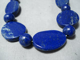 Expressive Navajo Lapis Necklace Native American-Nativo Arts