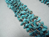 Beautiful Vintage Native American Navajo Turquoise Heishi Sterling Silver Necklace-Nativo Arts