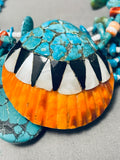 One Of The Most Unique Ever Vintage Santo Domingo Turquoise Necklace-Nativo Arts
