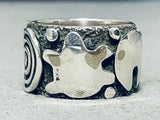 Important Alex Sanchez Native American Navajo Sterling Silver Ring-Nativo Arts