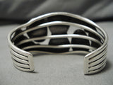 Tremendous Vintage Native American Navajo Cerrillos Turquoise Sterling Silver Bracelet Old-Nativo Arts
