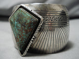 Important Sammy Graves Vintage Native American Navajo Royston Turquoise Sterling Silver Bracelet-Nativo Arts