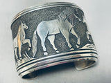 The Best Thomas Singer Vintage Native American Navajo Horse Sterling Silver Bracelet-Nativo Arts