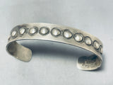 Fantastic Native American Navajo Signed Sterling Silver Emerson Bill Bracelet-Nativo Arts