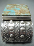 Magnificent San Felipe 8 Turquoise Sterling Silver Bracelet-Nativo Arts
