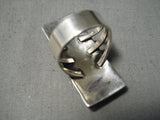 Towering Christian Cross Native American Navajo Sterling Silver Bead Ring-Nativo Arts