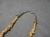 Native American Marvelous Vintage Santo Domingo Turquoise Sterling Silver Necklace-Nativo Arts