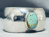 Important Kirk Smith Vintage Native American Navajo Domed Turquoise Sterling Silver Bracelet-Nativo Arts