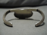 Important Fox Turquoise Vintage Native American Navajo Sterling Silver Bracelet Cuff-Nativo Arts