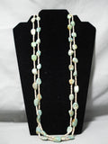 Native American Impressive Santo Domingo Royston Turquoise Heishi Necklace-Nativo Arts