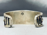 Native American One Of The Best Ever Chunky Morenci Turquosie Coral Sterling Silver Bracelet-Nativo Arts