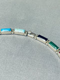 Native American Very Unique Vintage Navajo Turquoise Sterling Silver Necklace-Nativo Arts