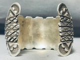 232 Gram Powerful Vintage Native American Navajo Turquoise Sterling Silver Bracelet Cuff-Nativo Arts