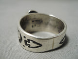 Important Jeanette Dale Vintage Native American Navajo Turquoise Sterling Silver Ring-Nativo Arts