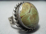 Magnificent Vintage Native American Navajo Royston Turquoise Sterling Silver Ring-Nativo Arts