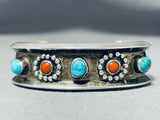 Astonishing Vintage Native American Navajo Turquoise Sterling Silver Bracelet-Nativo Arts
