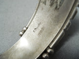 Important Vintage Native American Navajo Spiny Oyster Sterling Silver Inlay Bracelet-Nativo Arts