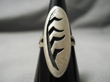 Striking Navajo/ Hopi Sterling Silver Native American Corn Plant Ring-Nativo Arts
