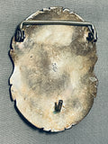 Will Singer Vintage Native American Navajo Sleeping Beauty Turquoise Sterling Silver Buckle-Nativo Arts