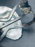One Of The Best Vintage Native American Labradorite Sterling Silver Bracelet-Nativo Arts
