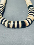 Native American Mesmerizing Vintage Santo Domingo Serpentine Shell Necklace-Nativo Arts