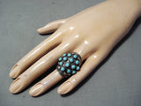 Incredible Native American Navajo Sleeping Beauty Turquoise Sterling Silver Ring-Nativo Arts