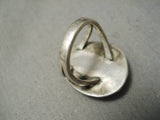 Early Deposit Rare Natural Royston Turquoise Vintage Native American Navajo Sterling Silver Ring-Nativo Arts