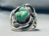 Outstanding Vintage Native American Navajo Royston Turquoise Sterling Silver Ring-Nativo Arts