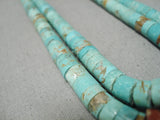 One Of The Best Vintage Native American Navajo Jacla Royston Turquoise Pendant Old-Nativo Arts