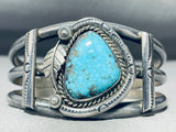 Chapo Family Vintage Native American Navajo Turquoise Sterling Silver Bracelet-Nativo Arts