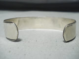 Important Vintage Hopi Native American Sterling Silver Bear Bracelet Old-Nativo Arts