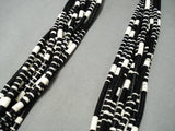 Unique Black & White Santo Domingo Jet & Shell Necklace Native American-Nativo Arts