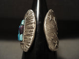 Advacned Native American Jewelry Silver Work Navajo Turquoise Native American Jewelry Silver Ring-Nativo Arts