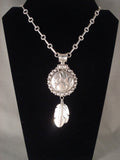 Advanced Native American Jewelry Silver Work Heavy Vintage Navajo Native American Jewelry Silver Necklace-Nativo Arts